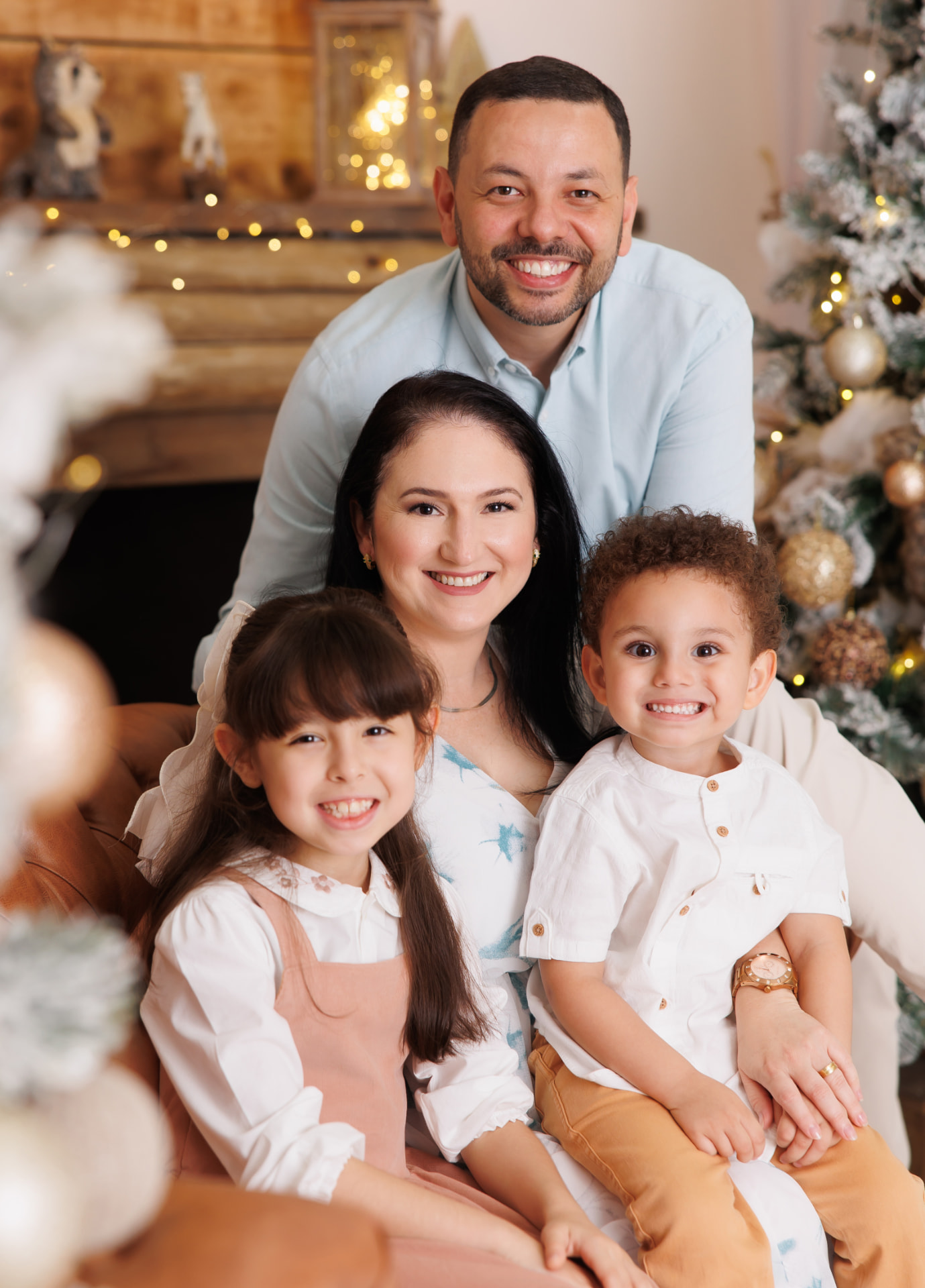 Pr. Sodré com Fran, Isadora e Isaac
